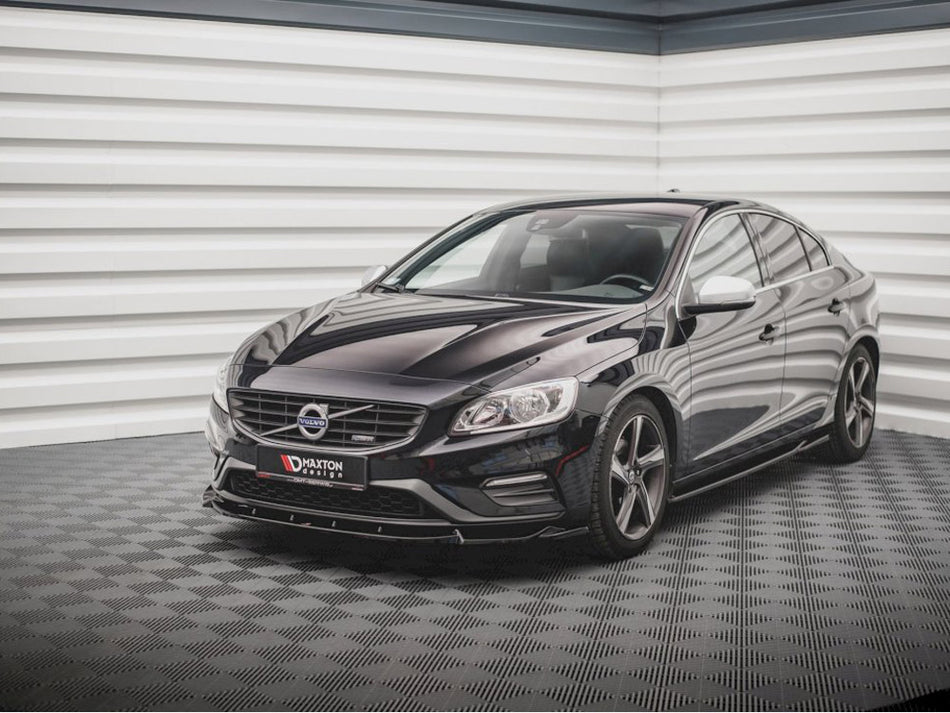 Maxton Design Front Splitter V1 Volvo S60 R-design MK2 (2014-2018) - VO-S60-2F-RDESIGN-FD1G - Image 2