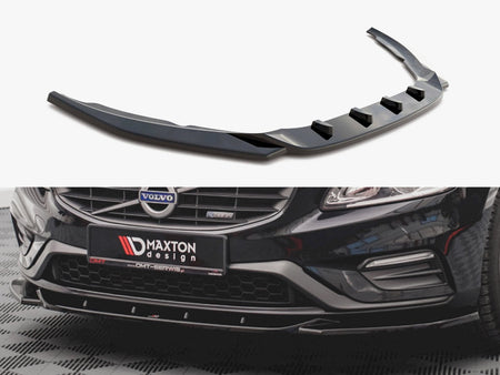 Maxton Design Front Splitter V2 Volvo S60 R-design MK2 (2014-2018) - VO-S60-2F-RDESIGN-FD2G - Image 1