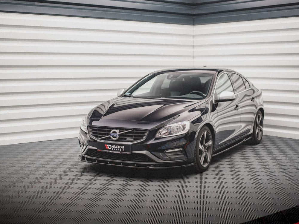Maxton Design Front Splitter V2 Volvo S60 R-design MK2 (2014-2018) - VO-S60-2F-RDESIGN-FD2G - Image 2