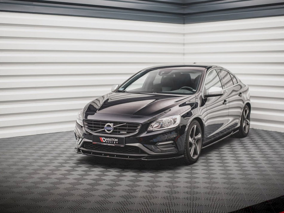 Maxton Design Front Splitter V2 Volvo S60 R-design MK2 (2014-2018) - VO-S60-2F-RDESIGN-FD2G - Image 2