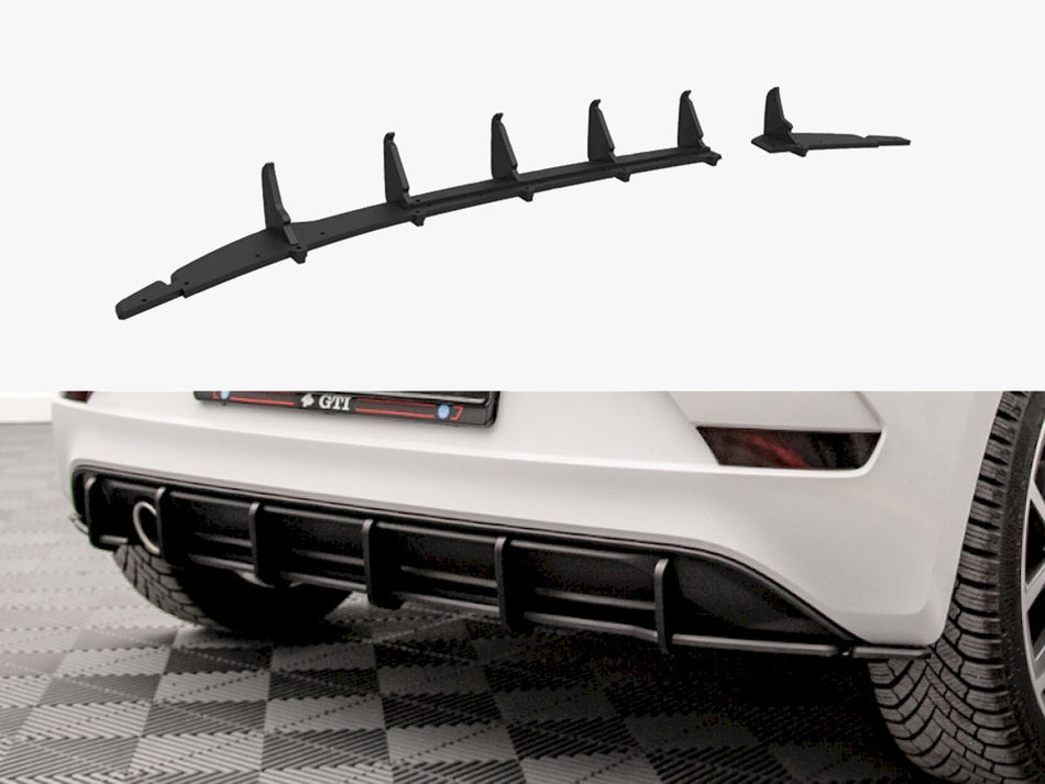 Maxton Design Street PRO Rear Diffuser VW UP GTI - VWUP1GTICNC-RS1B - Image 1