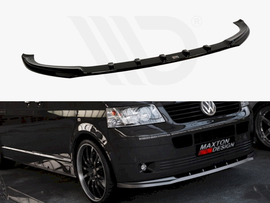 MAXTON DESIGN Front Splitter VW T5 (Preface) - Carbon Look