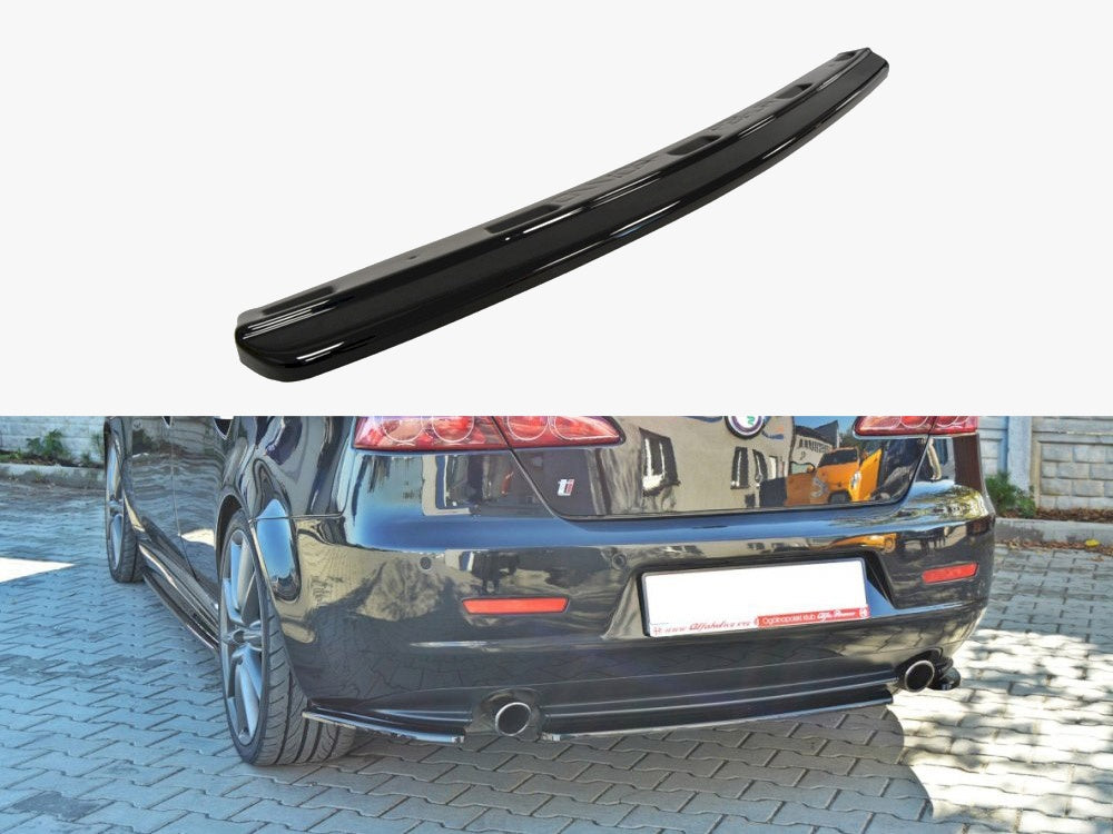 Central Rear Splitter Alfa Romeo 159 - Carbon Look