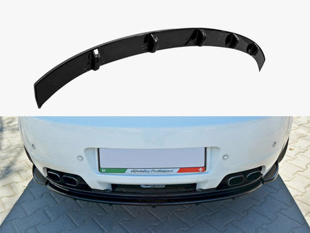 Maxton Design Central Rear Splitter (Vertical Bars) Alfa Romeo Brera - AL-BR-1-RD1+RD2G - Image 1