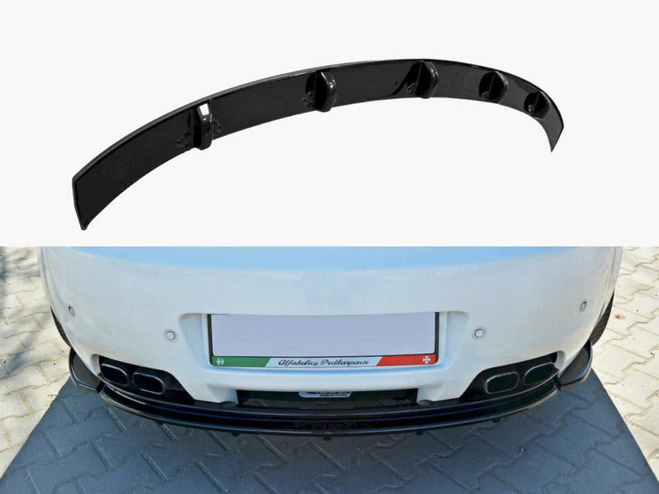 Maxton Design Central Rear Splitter (Vertical Bars) Alfa Romeo Brera - Textured - AL-BR-1-RD1+RD2T - Image 1
