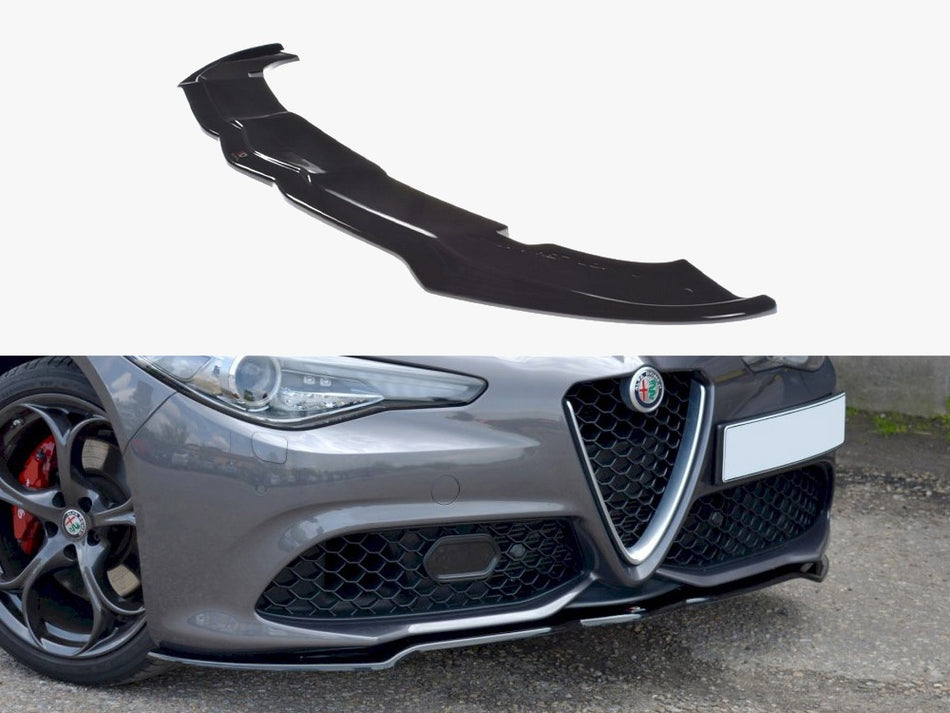 Maxton Design Front Splitter V.1 Alfa Romeo Giulia Veloce - AL-GI-1-VEL-FD1G - Image 1