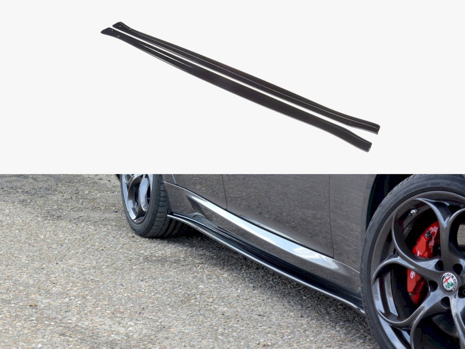 Maxton Design Side Skirts Diffusers Alfa Romeo Giulia Veloce (2015-2019) - AL-GI-1-VEL-SD1G - Image 1