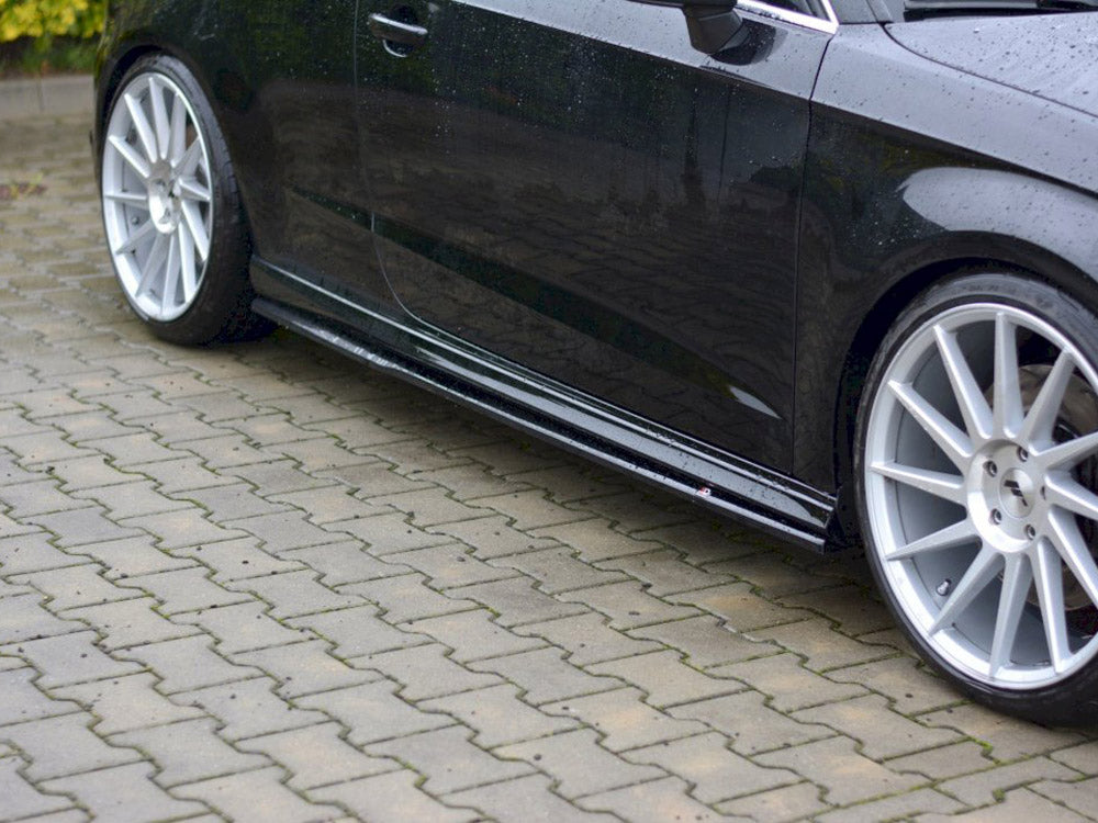 Maxton Design Side Skirts Diffusers Audi S3 / A3 S-line 8V / 8V FL Hatchback - AU-S3-3-3D-SD1G - Image 3