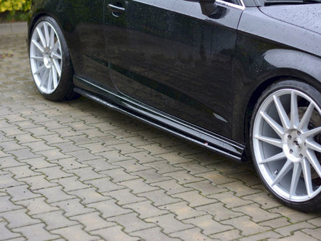 Maxton Design Side Skirts Diffusers Audi S3 / A3 S-line 8V / 8V FL Hatchback - AU-S3-3-3D-SD1G - Image 3