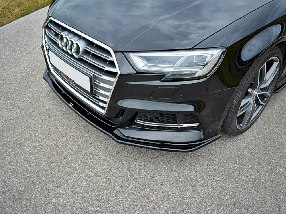 Maxton Design Front Splitter V.1 Audi S3 / A3 S-Line Hatchback / Sportback 8V Facelift - AU-S3-3F-FD1G - Image 3