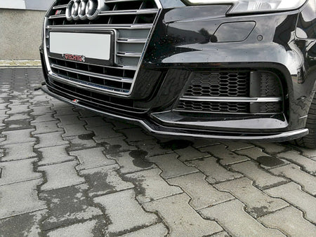 Maxton Design Front Splitter V.2 Audi S3 / A3 S-Line 8V FL Sedan - AU-S3-3F-FD2G - Image 3