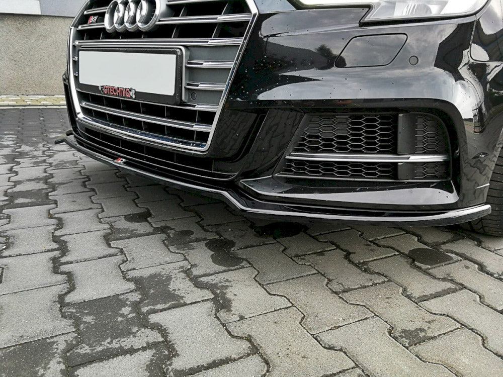 Maxton Design Front Splitter V.2 Audi S3 / A3 S-Line 8V FL Sedan - AU-S3-3F-FD2G - Image 3