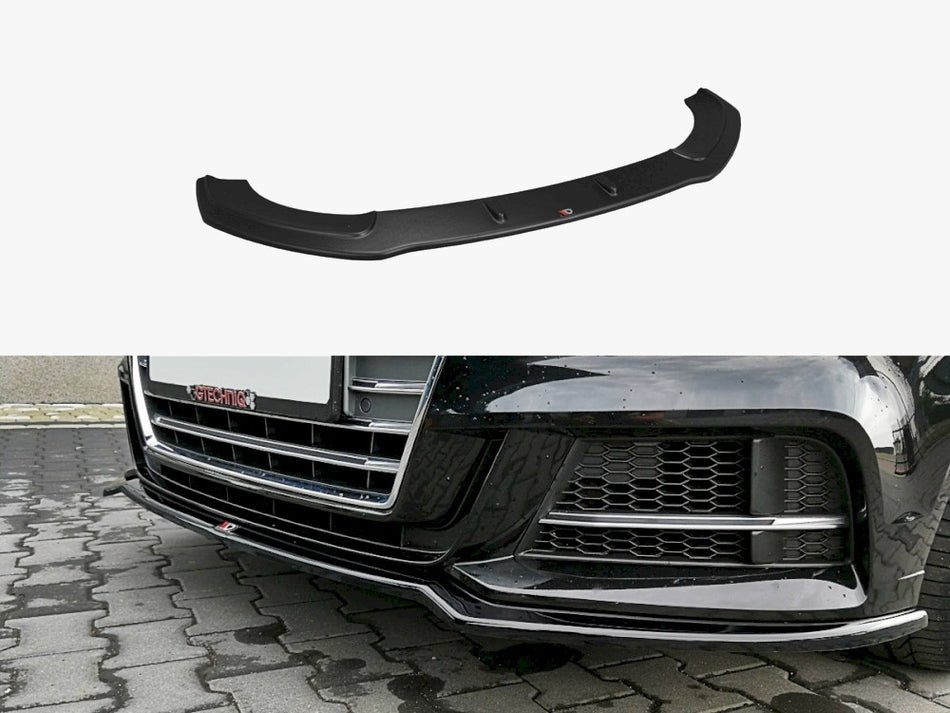 Maxton Design Front Splitter V.2 Audi S3 / A3 S-Line 8V FL Sedan - AU-S3-3F-FD2G - Image 1