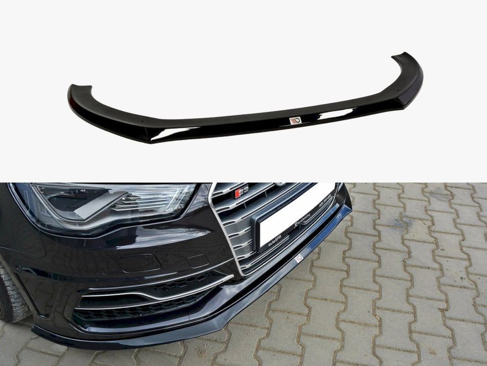 Maxton Design Front Splitter Audi S3 / A3 S-Line 8V Hatchback / Sportback - AU-S3-3-FD2G - Image 1