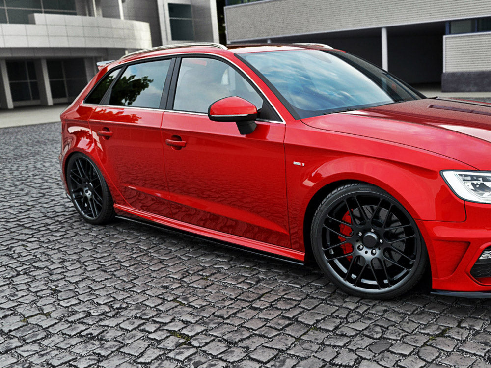 Side Skirt Diffusers V.1 Audi S3 / A3 S-Line Sportback 8V / 8V Facelift