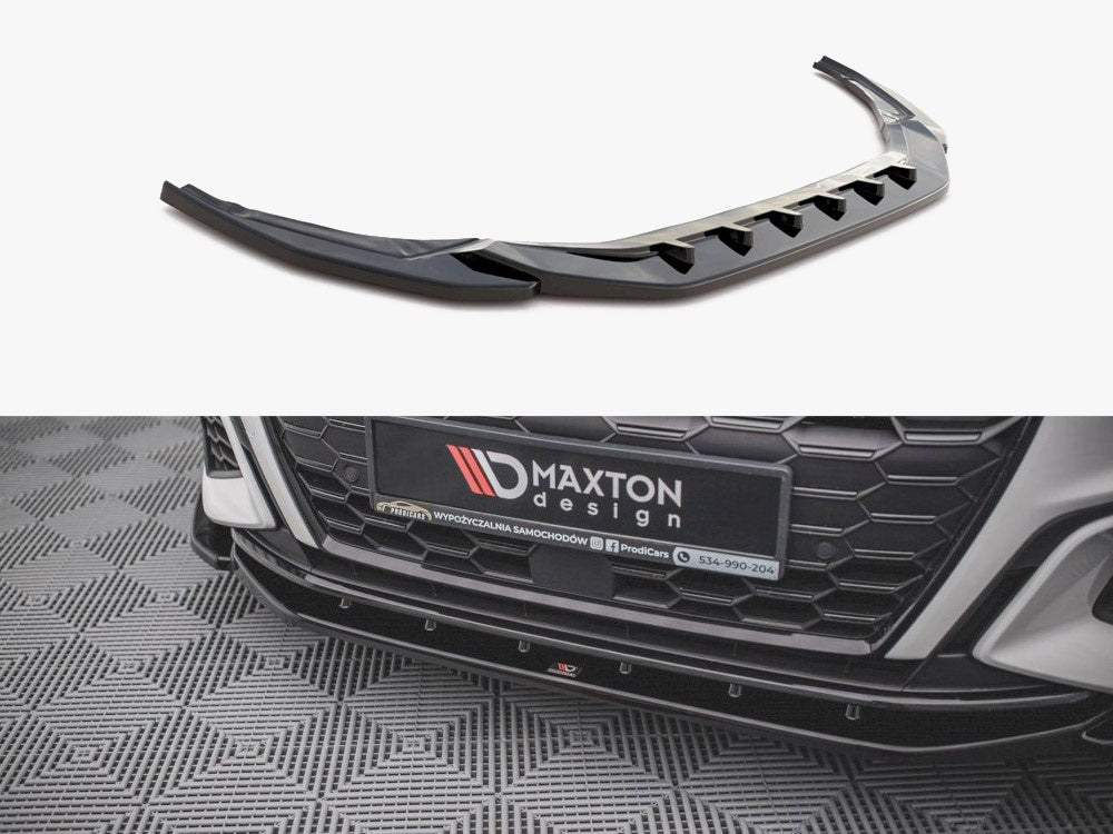 Maxton Design Front Splitter V.4 Audi S3 / A3 S-Line 8Y - AU-A3-8Y-SLINE-FD4G - Image 1