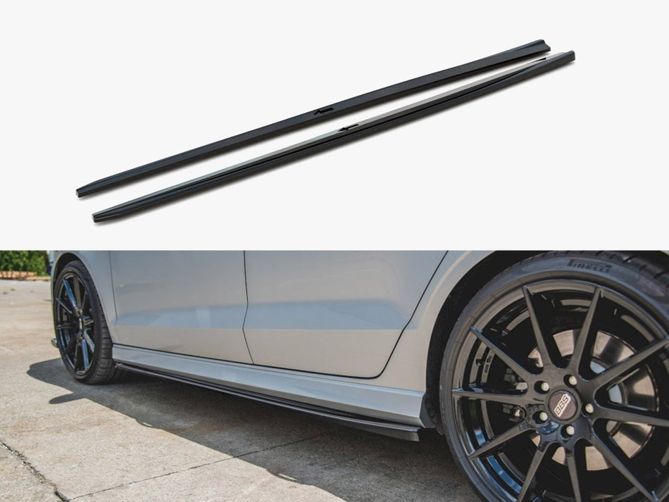 Maxton Design Side Skirts Diffusers V.2 Audi S3 Sedan 8V Facelift (2016-2020) - AU-S3-3F-S-SD2G - Image 1