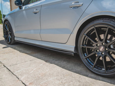 Maxton Design Side Skirts Diffusers V.2 Audi S3 Sedan 8V Facelift (2016-2020) - AU-S3-3F-S-SD2G - Image 3