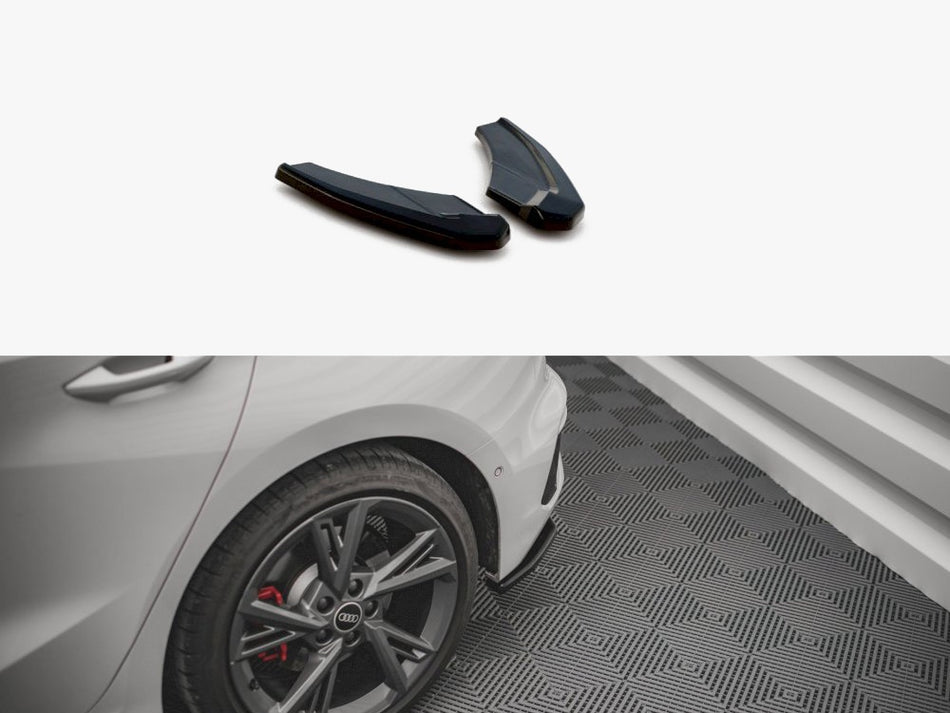 Maxton Design Rear Side Splitters V.1 Audi S3 Sportback 8Y - AU-A3-8Y-SLINE-RSD1G - Image 1