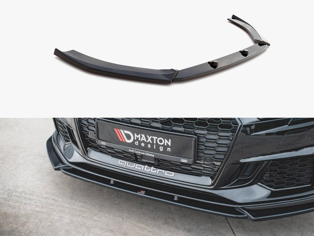 Maxton Design Front Splitter V.4 Audi RS3 8V Facelift (2017-) - AU-RS3-8VF-FD4G - Image 1