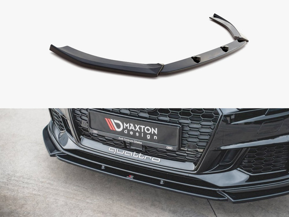 Maxton Design Front Splitter V.4 Audi RS3 8V Facelift (2017-) - AU-RS3-8VF-FD4G - Image 1