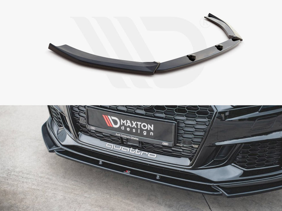 MAXTON DESIGN Front Splitter V.4 Audi RS3 8V Facelift (2017-)