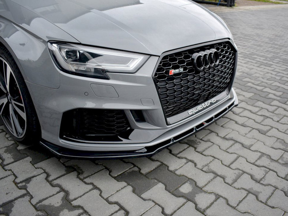 Maxton Design Front Splitter V.1 Audi RS3 8V Facelift Sedan - AU-RS3-8VF-S-FD1G - Image 3