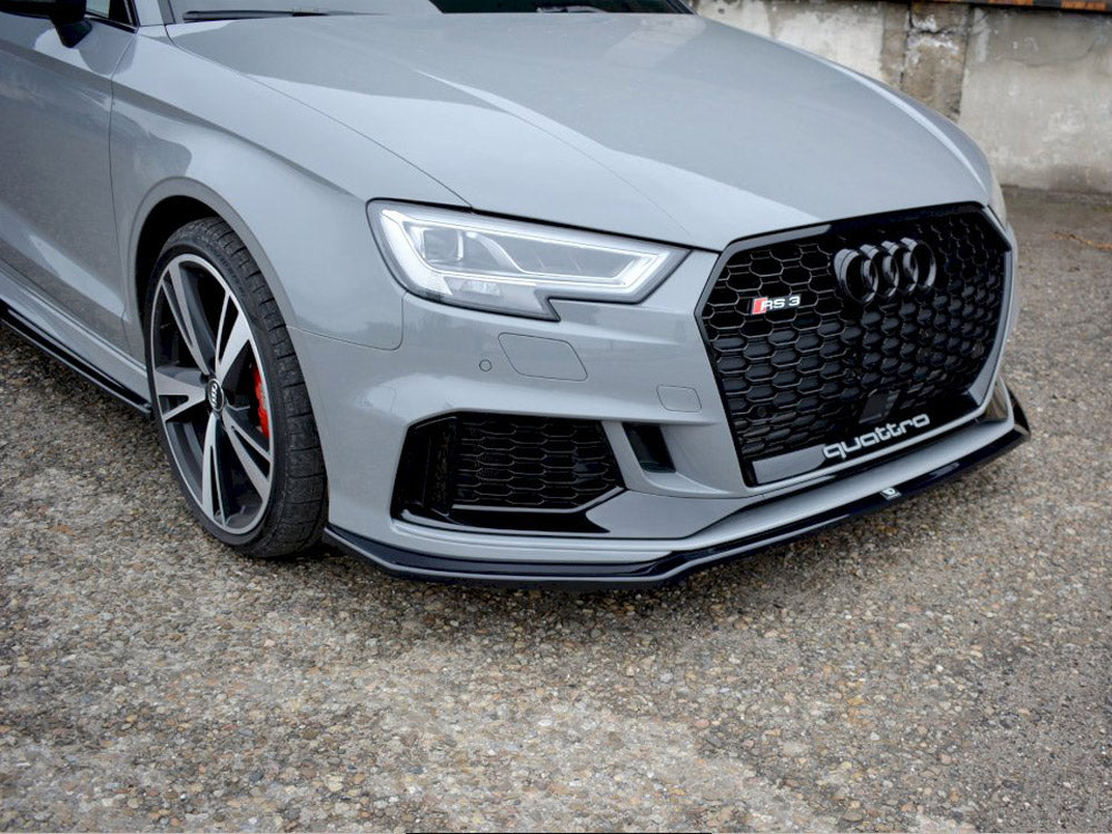 Maxton Design Front Splitter V.2 Audi RS3 8V Facelift Sedan (2017-2020) - AU-RS3-8VF-S-FD2G - Image 2