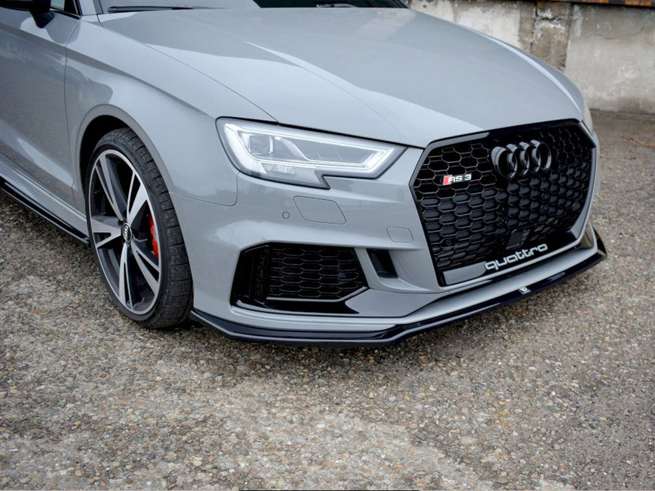 Maxton Design Front Splitter V.2 Audi RS3 8V Facelift Sedan (2017-2020) - AU-RS3-8VF-S-FD2G - Image 2