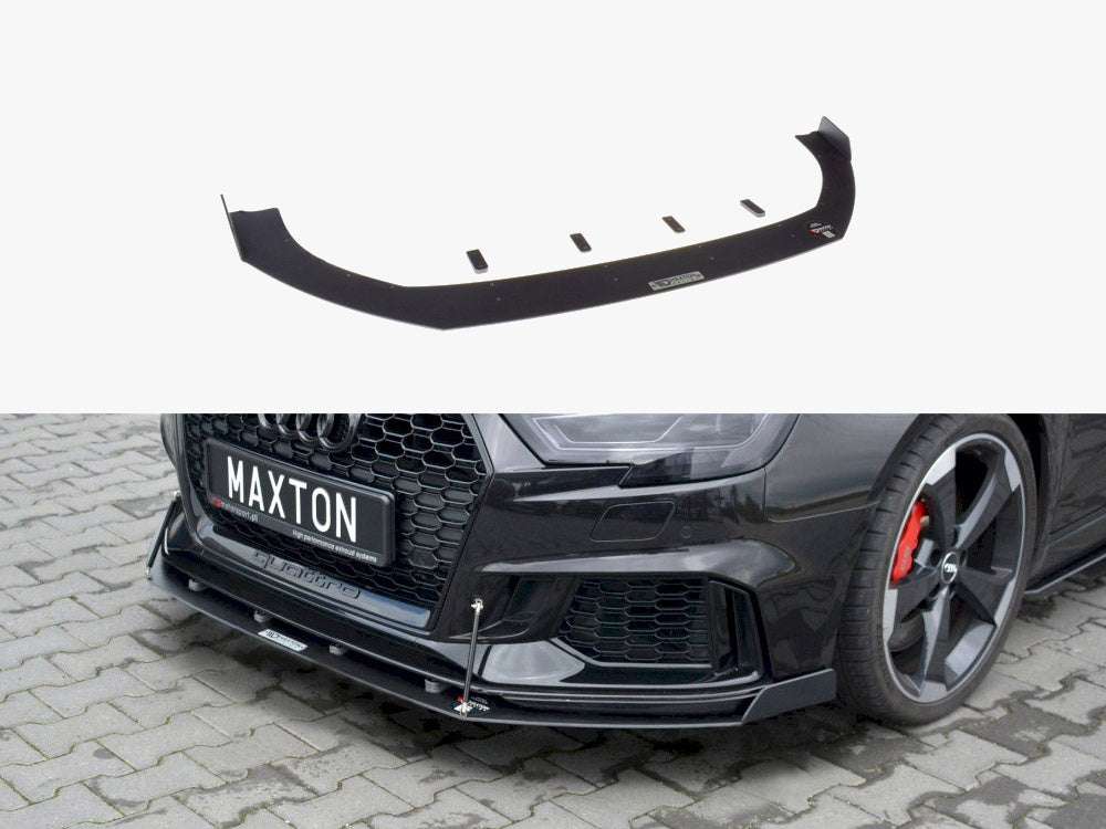 Maxton Design Front Racing Splitter V.2 Audi RS3 8V Facelift Sportback (2017-20) - AU-RS3-8VF-CNC-FD2A - Image 1