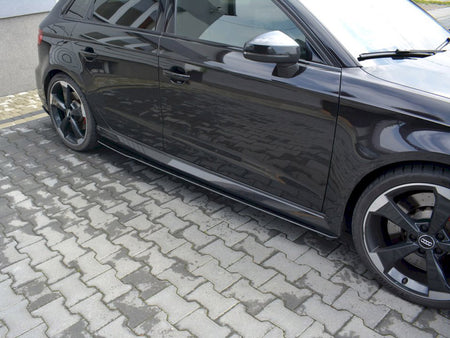Racing Side Skirts Diffusers V.1 Audi RS3 8V Facelift Sportback (2017-20)