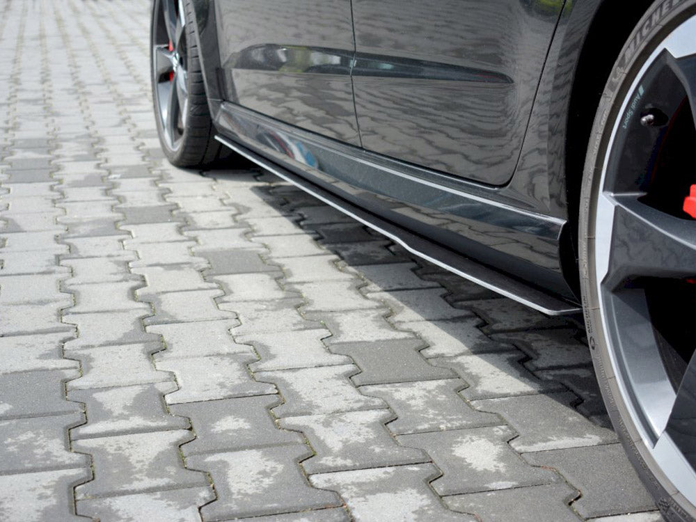 Maxton Design Racing Side Skirts Diffusers V.1 Audi RS3 8V Facelift Sportback (2017-20) - AU-RS3-8VF-CNC-SD1A - Image 3