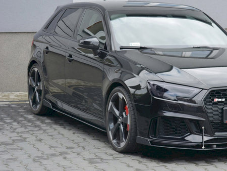 Racing Side Skirts Diffusers V.2 Audi RS3 8V Facelift Sportback (2017-20)