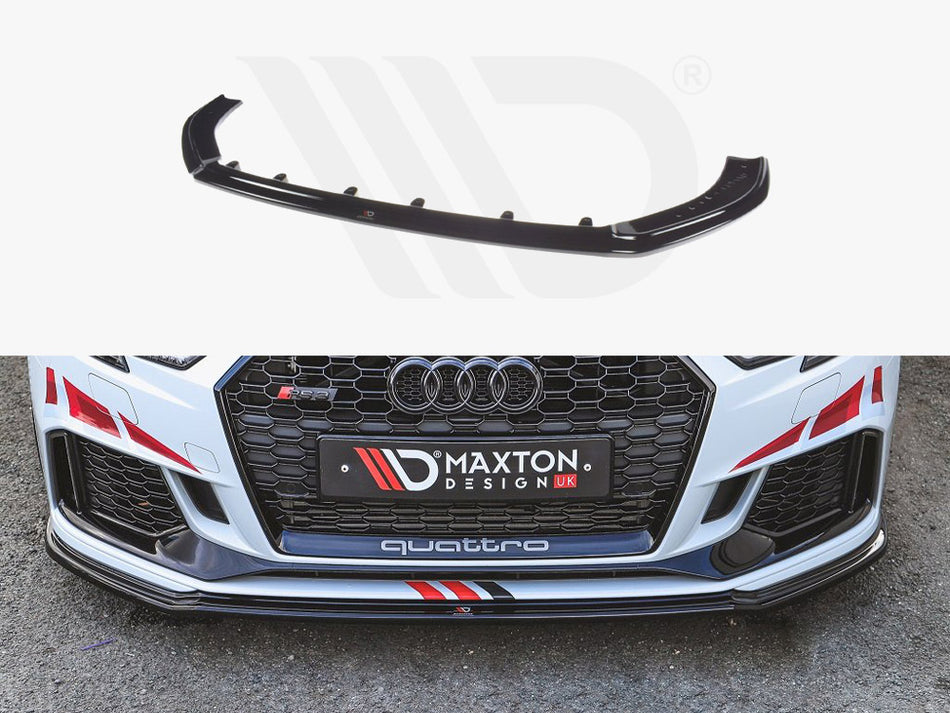MAXTON DESIGN Front Splitter V.2 Audi RS3 8V Facelift Sportback (2017-2020)