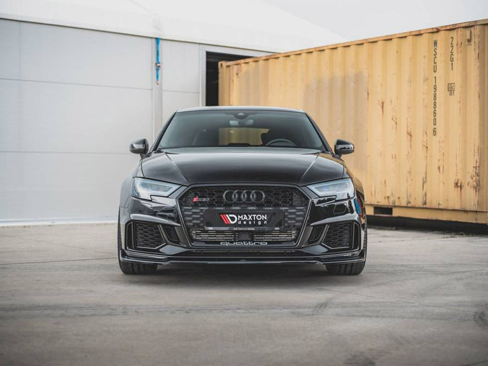 Maxton Design Front Splitter V.3 Audi RS3 8V Facelift (2017-UP) - AU-RS3-8VF-FD3G - Image 2