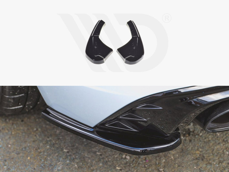 MAXTON DESIGN Rear Side Splitters Audi RS3 8V Facelift Sportback - Textured