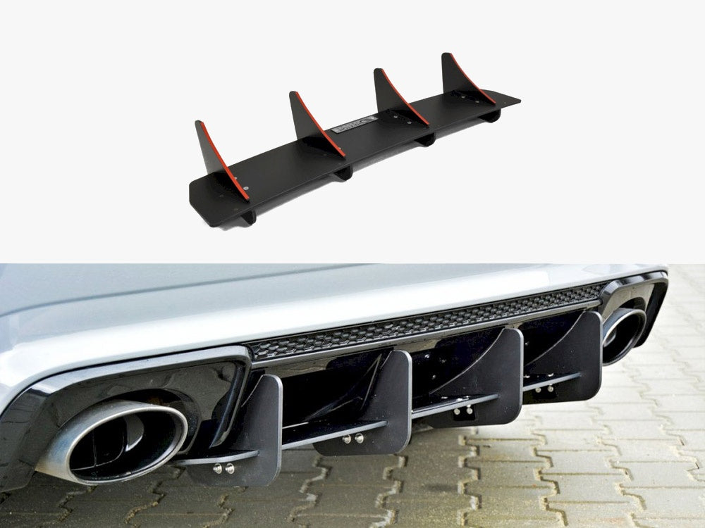 Maxton Design Rear Diffuser Audi RS3 8VA Sportback Pre-facelift (2015-2016) - AU-RS3-8V-CNC-RS1A - Image 1