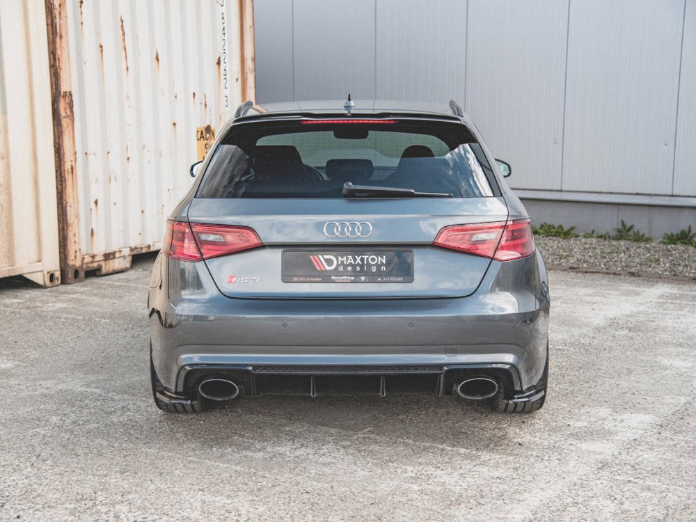 Maxton Design Rear Side Diffusers V1 Audi RS3 8V Sportback (2015-2016) - Carbon Look - AU-RS3-8V-RSD1C - Image 2