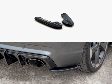 Rear Side Diffusers V2 Audi RS3 8V Sportback (2015-2016) - Carbon Look