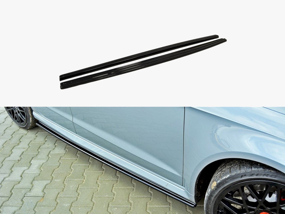 Maxton Design Side Skirts Diffusers Audi RS3 8VA Pre-facelift (2015-2016) - AU-RS3-8V-SD1G - Image 1