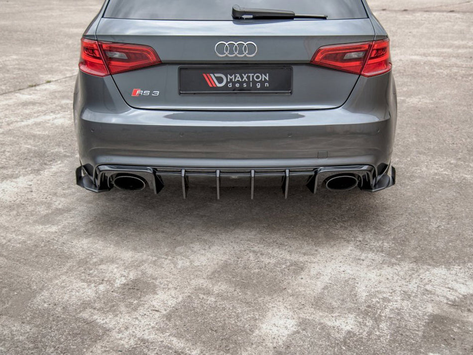 Maxton Design Street PRO Rear Side Splitters + Flaps Audi RS3 8V Sportback - AURS38VCNC-RSD1B+RSF1G - Image 2