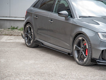 Maxton Design Street PRO Side Skirts Diffusers + Flaps Audi RS3 8V Sportback - AURS38VCNC-SD2B+SRF1G - Image 3