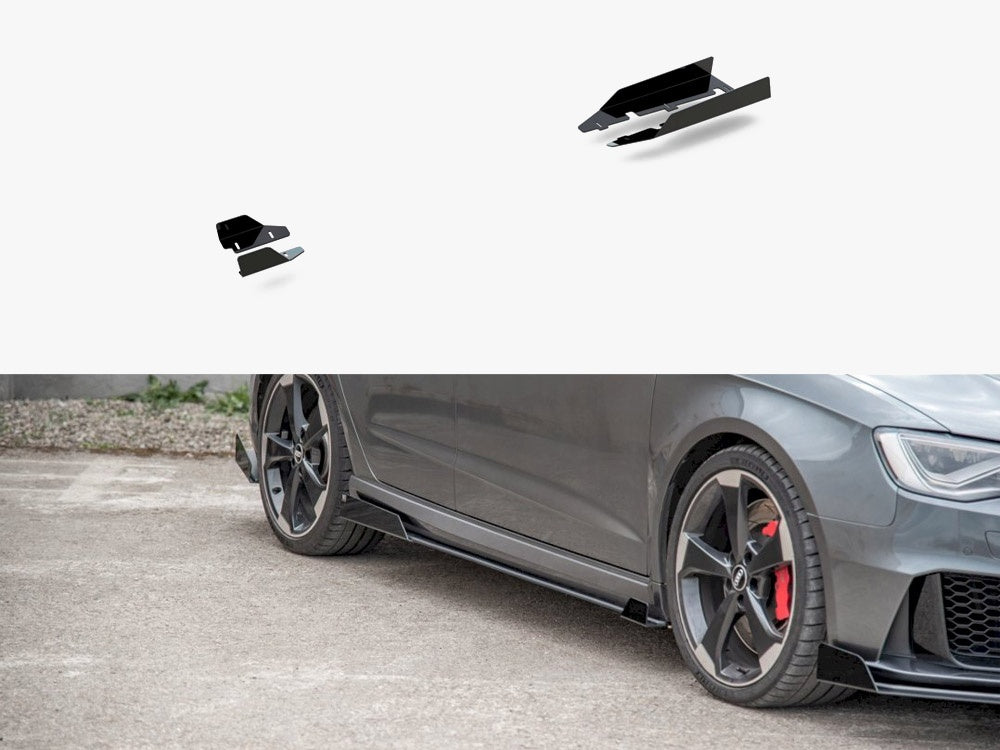 Maxton Design Side Skirt Flaps Audi RS3 8V Sportback - AURS38VCNC-SRF1G - Image 1