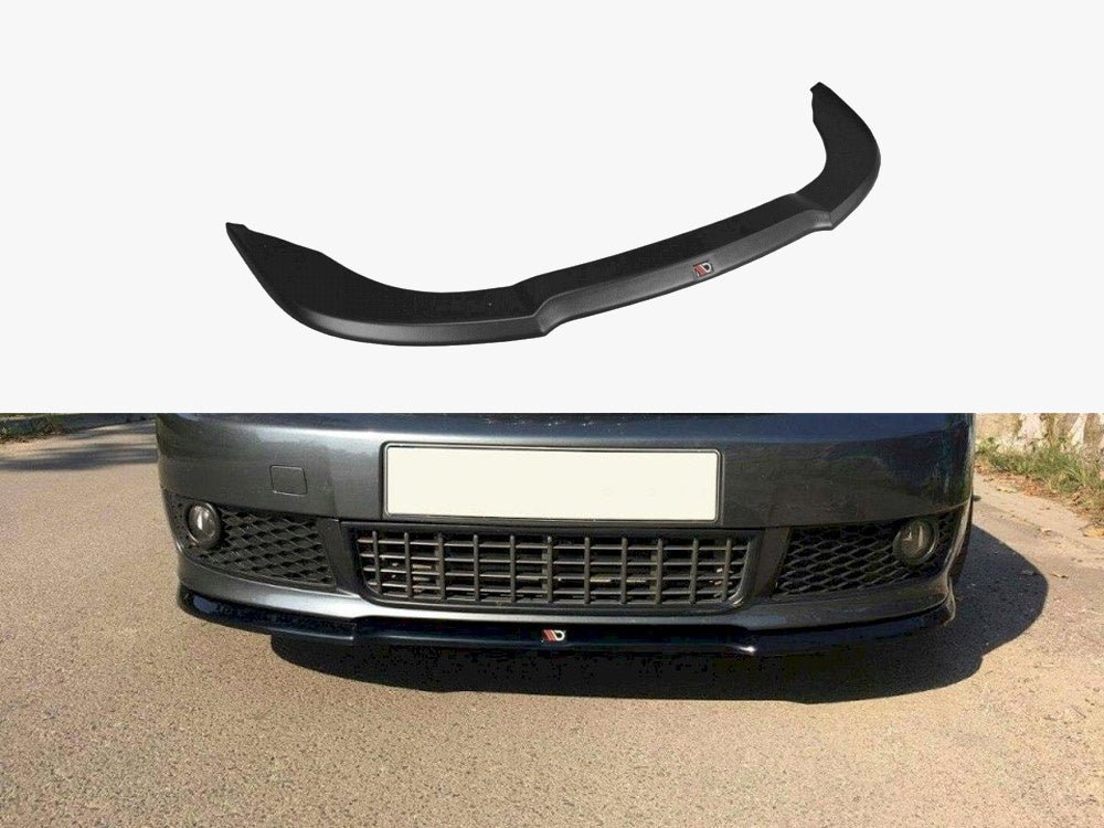 Maxton Design Front Splitter V.1 Audi A4 S-Line B6 - Carbon Look - AU-A4-B6-SLINE-FD1C - Image 1