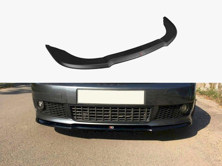 Maxton Design Front Splitter V.1 Audi A4 S-Line B6 - Carbon Look - AU-A4-B6-SLINE-FD1C - Image 1