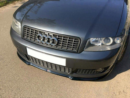 Maxton Design Front Splitter V.1 Audi A4 S-Line B6 - Carbon Look - AU-A4-B6-SLINE-FD1C - Image 2