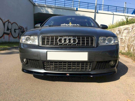 Maxton Design Front Splitter V.1 Audi A4 S-Line B6 - Carbon Look - AU-A4-B6-SLINE-FD1C - Image 3