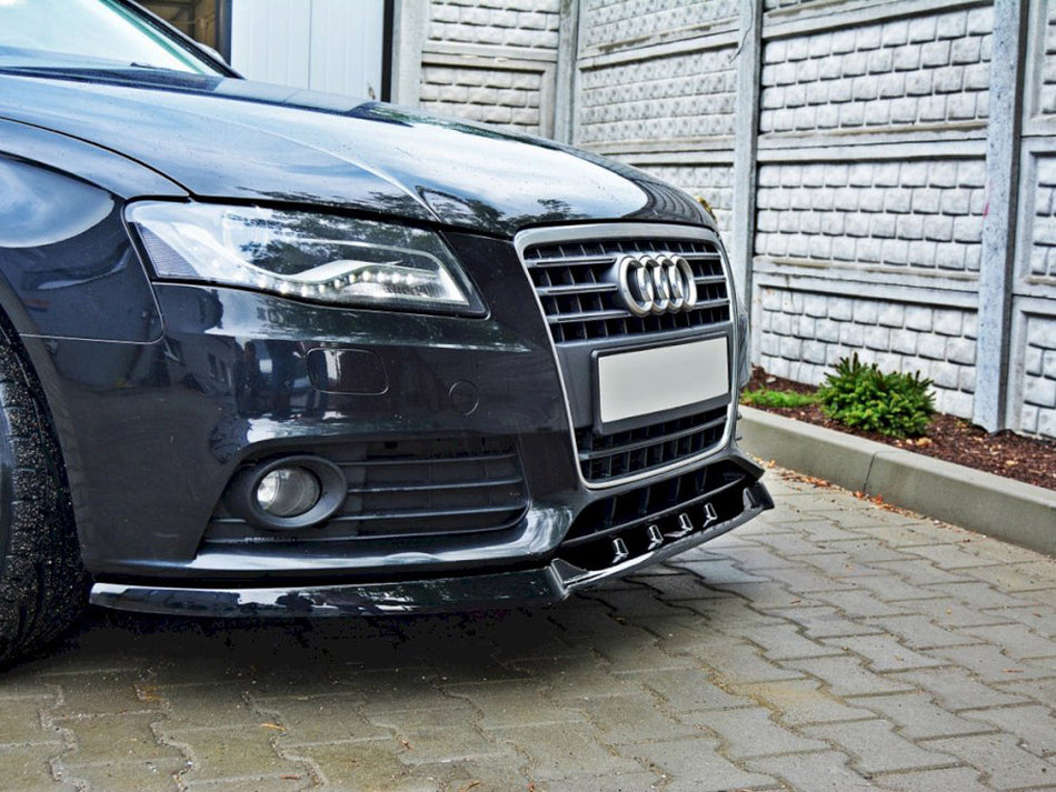 Maxton Design Front Splitter V.1 Audi A4 B8 - Carbon Look - AU-A4-B8-FD1C - Image 2