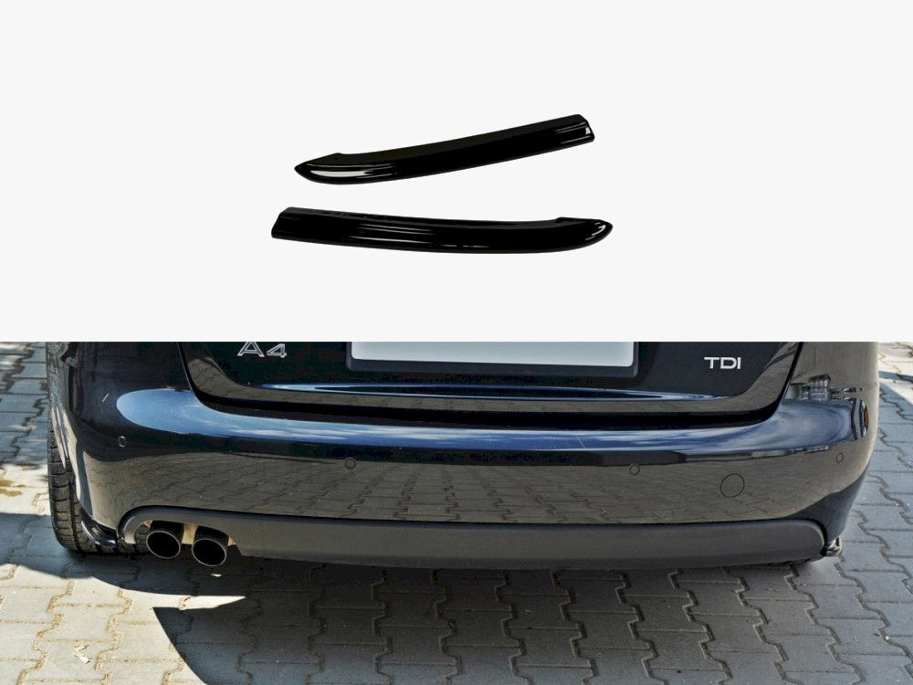 Maxton Design Rear Side Splitters Audi A4 B8 - Carbon Look - AU-A4-B8-RSD1C - Image 1