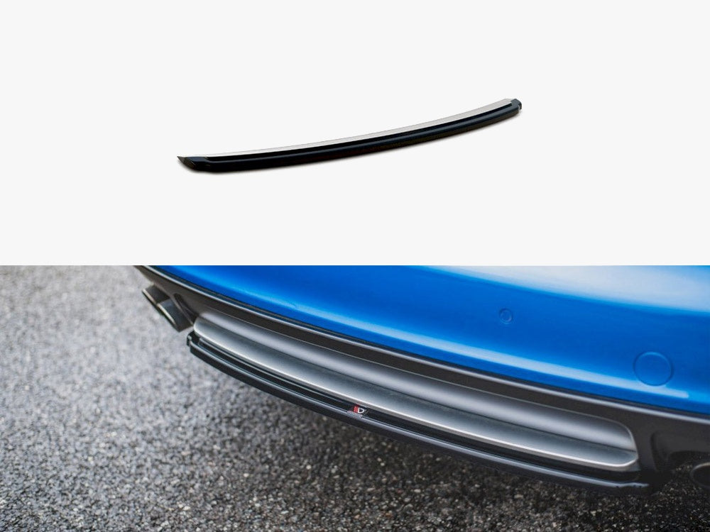 Central Rear Splitter Audi S4/ A4 S-line B8 Sedan (2008-2011) - Carbon Look